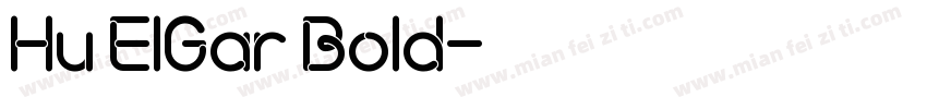 Hu ElGar Bold字体转换